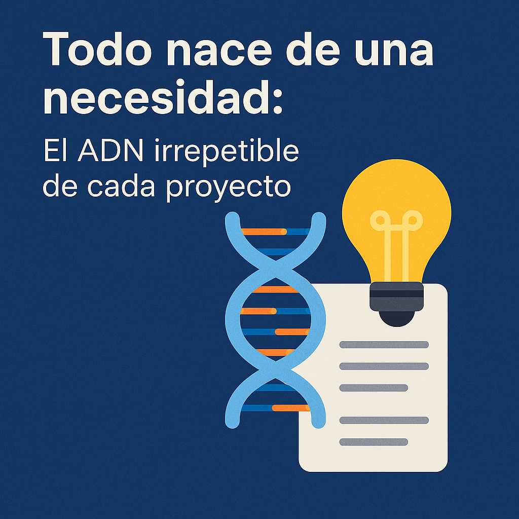 “Todo Nace de una Necesidad: El ADN Irrepetible de Cada Proyecto”