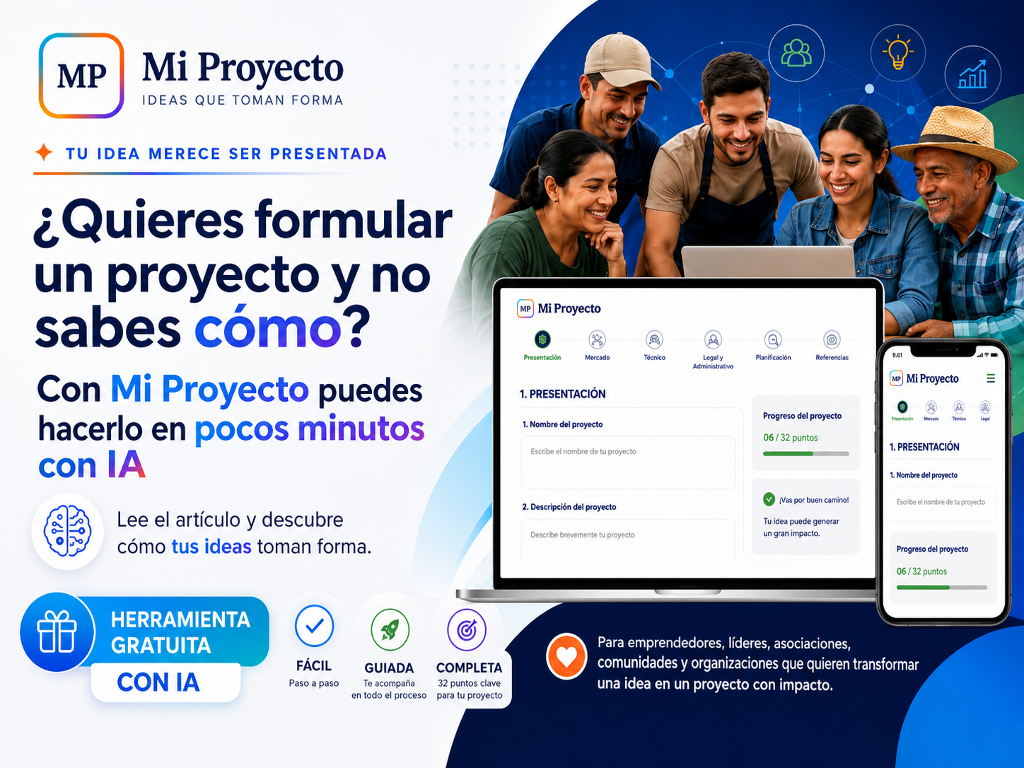 Mi Proyecto: inteligencia artificial al servicio de las ideas y las comunidades